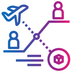 airfreight gradient style icon