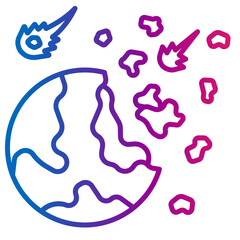 astronomy gradient style icon