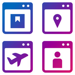 business gradient style icon