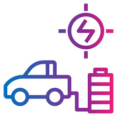 car gradient style icon