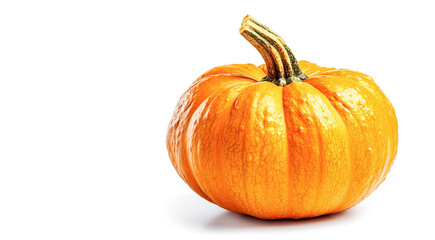 Obraz premium Ai generative. Orange Pumpkin on White