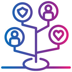 diagram gradient style icon