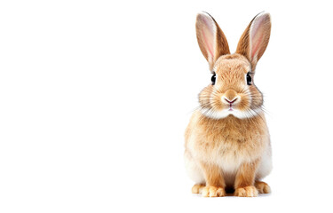 Obraz premium Ai generative. Funny rabbit on white