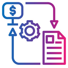 exchange gradient style icon
