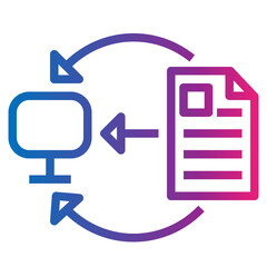 exchange gradient style icon