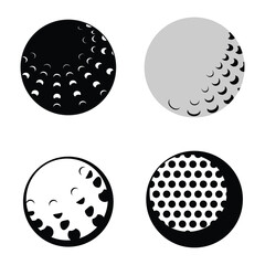 golf ball icon vector