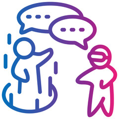 futuristic gradient style icon