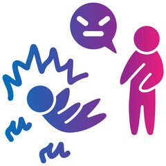 harassment gradient style icon