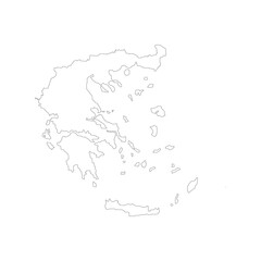 Fototapeta na wymiar greece map icon vector