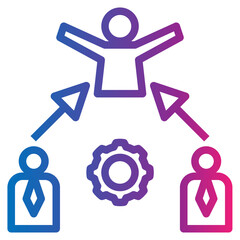 leader gradient style icon