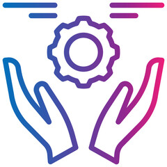 Obraz premium operation gradient style icon