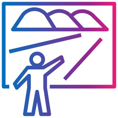 painter gradient style icon