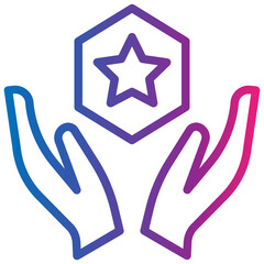 police gradient style icon