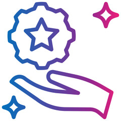 police gradient style icon