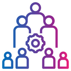 population gradient style icon