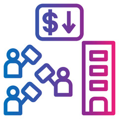 protest gradient style icon