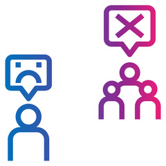 solitary gradient style icon