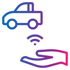 wifi gradient style icon