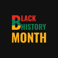 Black history month. Poster. Vector illustration. 