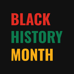 Black history month. Poster. Vector illustration. 