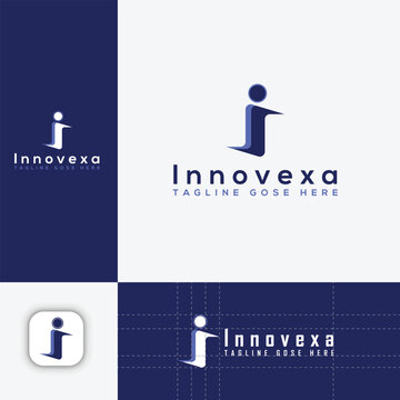 letter i logo design, vector modern letter i logo design template 