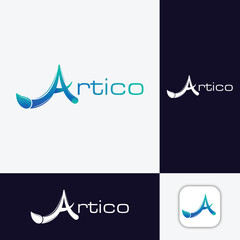 a letter logo, Art logo design in adobe illustrator, vector icon design 