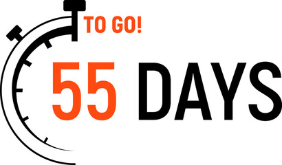 Countdown days left banner. Count time sale. Days to go. Vector illustration.