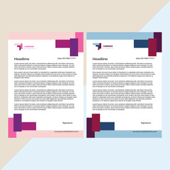 Modern business and corporate letterhead template