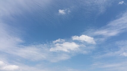 ฺBlur sky. Summer blue sky cloud gradient light white background. Beauty clear cloudy in sunshine calm bright winter air bacground.