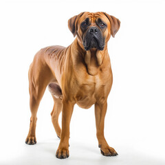 Fototapeta premium 土佐犬 白背景 AI生成画像 ジェネレーティブAI