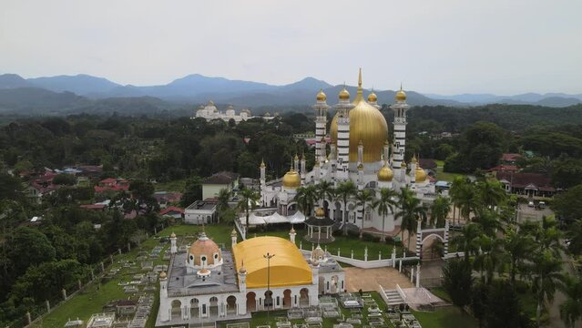 The aerial view of Kuala Kangsar in Malysia