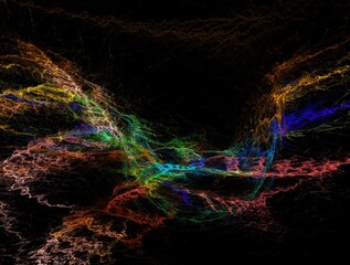 Imaginatory fractal abstract background Image