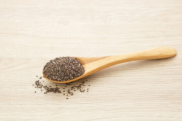 Healthy chia seed, food ingredient
