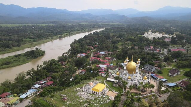 The aerial view of Kuala Kangsar in Malysia