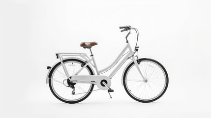 bicycle on white background with Ai Generated
