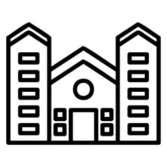 School Icon Line