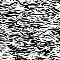 Zebra abstract line motif. Irregular camouflagation lines for fabric design