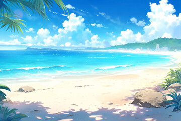 繊細で芸術的な自然系背景のイラスト(AI generated image)