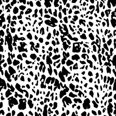 Leopard bold round motif pattern. Leopard skin design for fabric processing industry