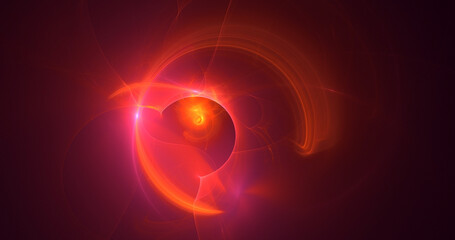 3D rendering abstract colorful fractal light background