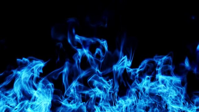 Fiery Dreamscape Blue Magical Flame - 3D rendering Seamless Loop