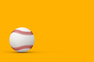 White Baseball Ball. 3d Rendering