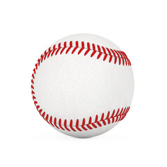 White Baseball Ball. 3d Rendering