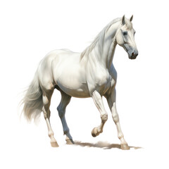 Fototapeta na wymiar Koń, wygenerowane przez AI, ilustracja bez tła
