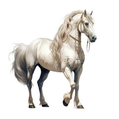 Obraz na płótnie Canvas Koń, wygenerowane przez AI, ilustracja bez tła