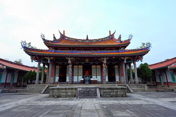 Fototapeta premium Taipei Confucius Temple, a Confucian temple featuring traditional architecture in Taipei, Taiwan.