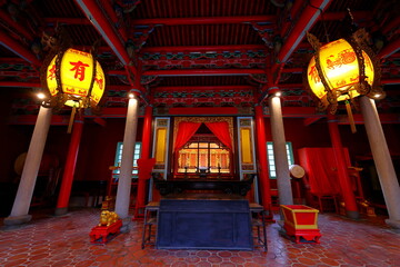 The Da Longdong Baoan Temple completed in 1831 dedicated to Bao Sheng Da Di in Taipei Taiwan