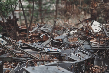 Fototapeta na wymiar Radioantenne Duga bei Tschernobyl, Ukraine