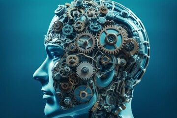 Human head gears. Generate AI