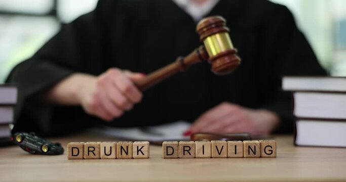 Judge knocks gavel of words drunk driving. Judge sentences drunk driver